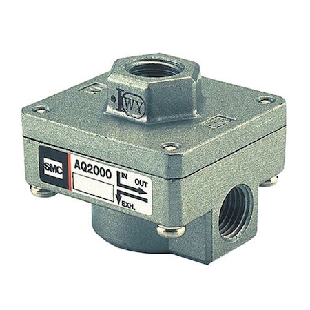 Smc Diaphragm Valve, 1/4 in. FNPT Port, 2 Port, 2 Way, 1 Position AQ2000-N02